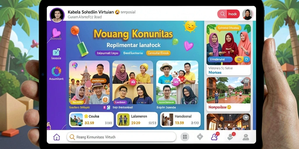 Karakter-karakter menarik dengan desain yang kreatif.